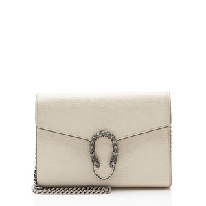 Gucci Leather Crystal Dionysus Chain Wallet